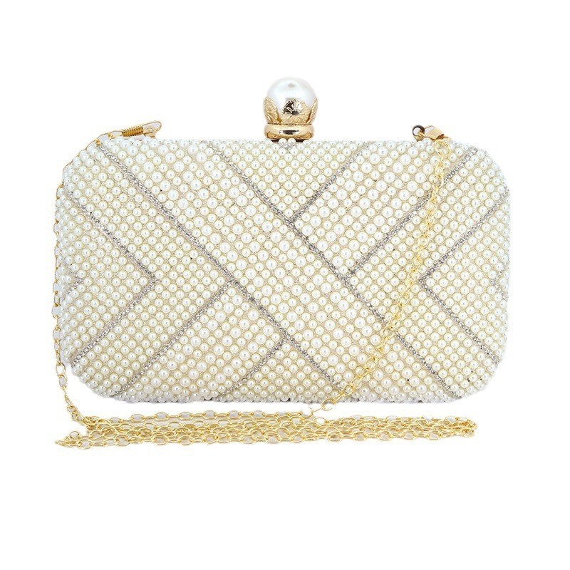 white evening bag